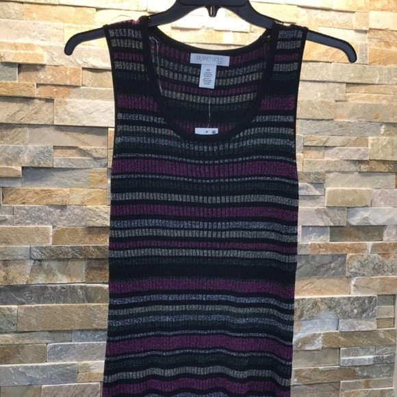 Planet Gold Plus Derek Heart Trendy Metallic-Stripe Bodycon Dress - Picture 3 of 6